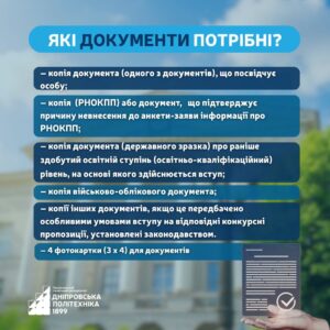 подати заяву вступ